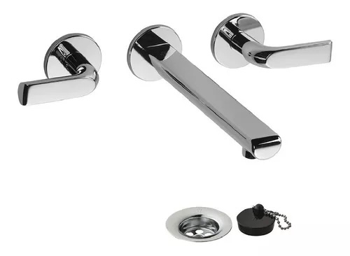 Juego Grifería Para Lavatorio Pared Trad Fv Ciprés 203/n2